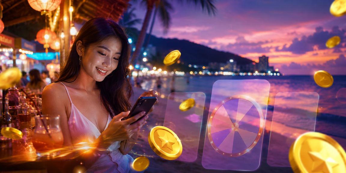 Pengguna dari Penang memainkan Roulette menggunakan kredit bonus selamat datang di 10a
